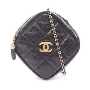 Chanel Matelassé Diamond-Shaped Shoulder Bag/Handbag, Calfskin Leather, Women...